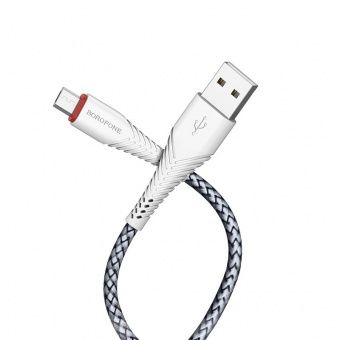 Дата-кабель BOROFONE BX25 Micro, цвет: белый