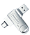 USB флэш-диск BreezyTech OTG120 (64GB) 3.0 цвет: металлик