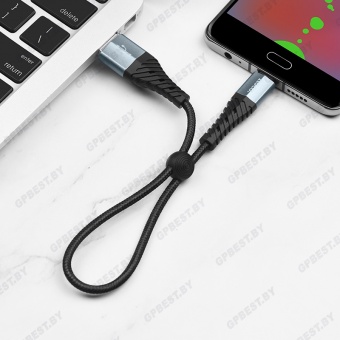 Дата-кабель Hoco X38 Micro (0.25 м), цвет: Чёрный