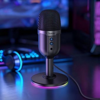 Микрофон настольный Hoco L25 USB цвет: черный