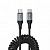 Дата-кабель Hoco X121 Type-C to Type-C (60W,пружинный,1,5 м) цвет: Чёрный