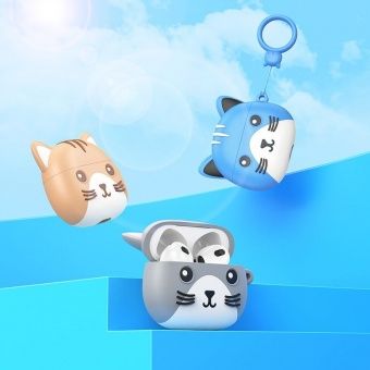 Беспроводные наушники Hoco EW46 TWS цвет: кошка цвета хаки