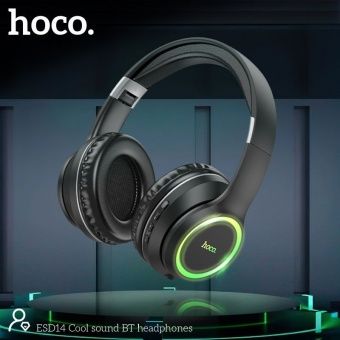 Беспроводные наушники Hoco ESD14 полноразмерные с микрофоном цвет: Чёрный
