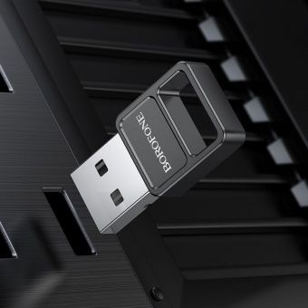 Адаптер Borofone DH8 USB - Bluetooth 5.1 цвет: Чёрный