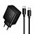 Сетевое зарядное устройство Hoco N75 (QC3.0+2PD65W + кабель Type C -Type C)  цвет: черный   