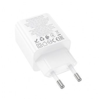 Сетевое зарядное устройство Hoco N56 (PD30W 4 порта) цвет: белый