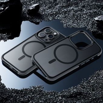 Чехол Hoco AS5 для iP15 Pro Max магнитный,противоударный цвет: Чёрный