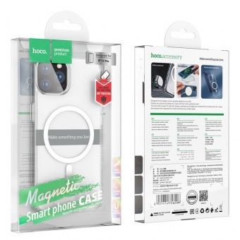 Чехол HOCO магнитный для iP 13 Pro цвет: прозрачный