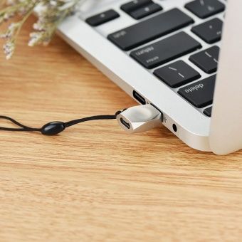 Адаптер Hoco UA8 Адаптер  Type-c - micro USB цвет: серебристый