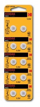 Батарейки часовые Kodak AG10 (389) LR1130, LR54/10BL