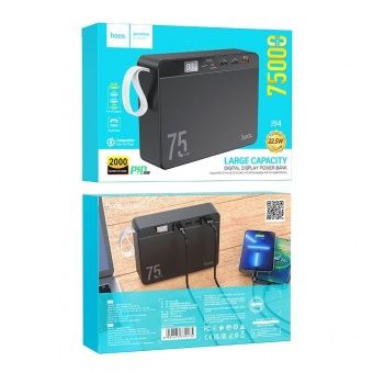 Внешний аккумулятор Hoco J94  75 000mAh  (22.5W, PD20W, QC3.0,) цвет: Чёрный