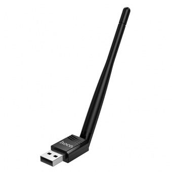 Адаптер Hoco HI37 WiFi4 USB цвет: черный                                    