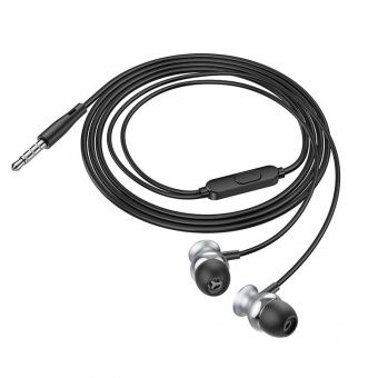 Наушники Hoco M106 с микрофоном (1.2 м) цвет: металлик