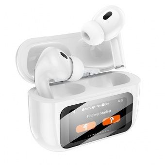 Беспроводные наушники Hoco EW72 TWS (Touch screen+ ANC) цвет: белый
