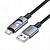 Дата-кабель Hoco U144 Type-C (нейлон,подсветка,1,2 м) цвет: Чёрный