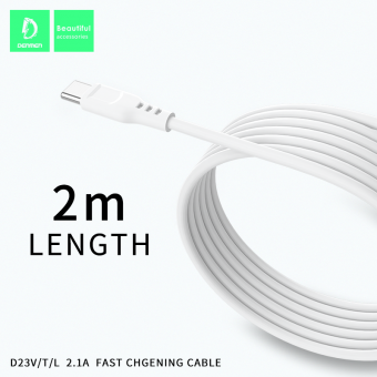 Дата-кабель Denmen D23V Micro (2м., 2.1A)