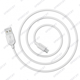 Дата-кабель BOROFONE BX14 Micro (1м.), цвет белый