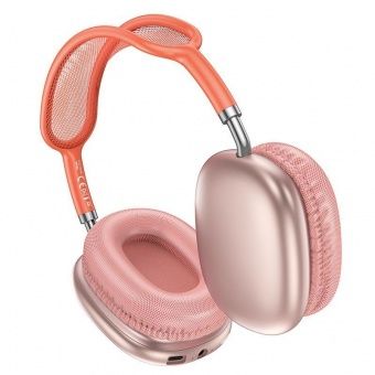 Беспроводные наушники Borofone BO22 Plus полноразмерные цвет: розовый