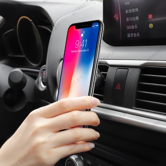 Автодержатель Hoco CA47 магнит, в решетку, цвет: Чёрный
