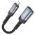 Адаптер Hoco UA24 IP-USB (мама) цвет: металлик