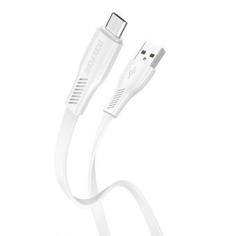 Дата-кабель Borofone BX85 Micro (1м., 2.4A) цвет: белый