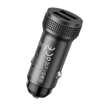 Автомобильное ЗУ Hoco Z49 (2USB: 5V/2.4A) цвет: Чёрный
