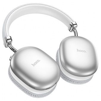 Беспроводные наушники Hoco W35 Max полноразмерные с микрофоном цвет: серебро