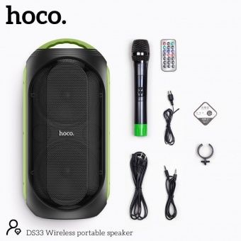 Беспроводная колонка Hoco DS33 (4500 mAh,30W) цвет: Чёрный