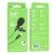 Микрофон Borofone BFK11 IP на клипсе 2 м. цвет: Чёрный