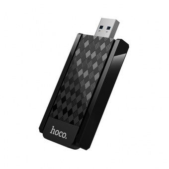 Адаптер Hoco HI34 WiFi6 USB цвет:Чёрный