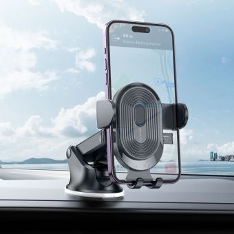 Автодержатель Borofone BH85 зажим, присоска, телескопический цвет: Чёрный