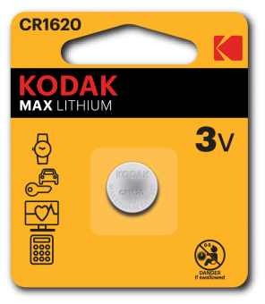 Литиевые батарейки Kodak MAX Lithium CR1620/1BP