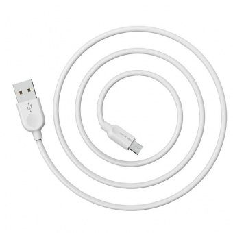 Дата-кабель BOROFONE BX14 Micro (2м.), цвет белый