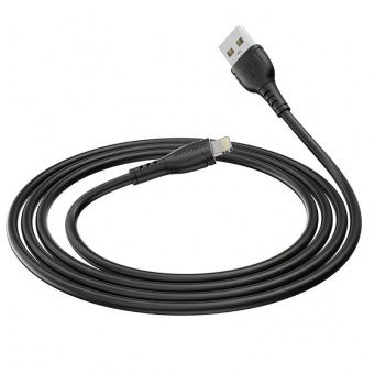 Дата-кабель BOROFONE BX51 IP (1м., 2.4A), цвет: Чёрный