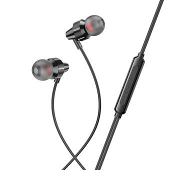 Наушники Hoco M90 с микрофоном (1.2 м), цвет: Чёрный