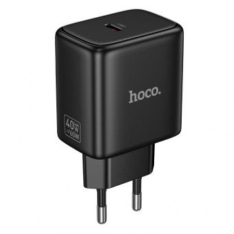 Сетевое зарядное устройство Hoco N83 (PD40W)  цвет: черный