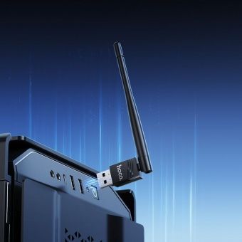 Адаптер Hoco HI37 WiFi4 USB цвет: черный                                    