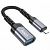 Адаптер Hoco UA24 IP-USB (мама) цвет: металлик