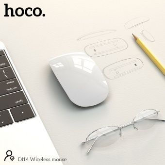 Мышь беспроводная Hoco DI14 (Bluetooth 5.0,1600dpi) цвет: белый