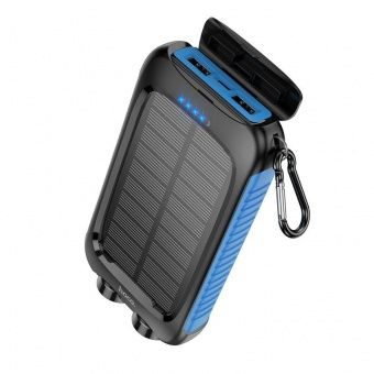 Внешний аккумулятор Hoco DB51 на солнечной батарее 8000mAh цвет:Чёрный