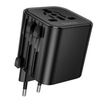 Сетевой адаптер-переходник Hoco AC29 (100W,универсальный) цвет:Чёрный