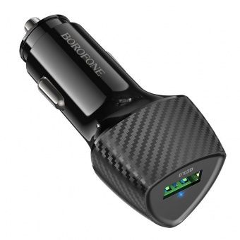 Автомобильное ЗУ Borofone BZ31 (1USB: QC3.0) цвет: Чёрный