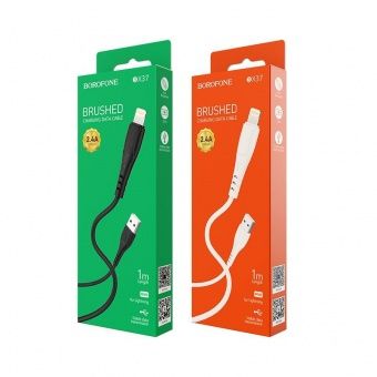 Дата-кабель BOROFONE BX37 IP (1,0 м), цвет: Чёрный