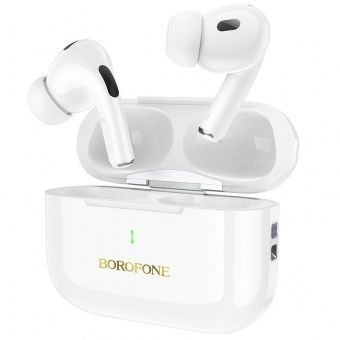 Беспроводные наушники Borofone BW59 Plus TWS (ANC) цвет: белый