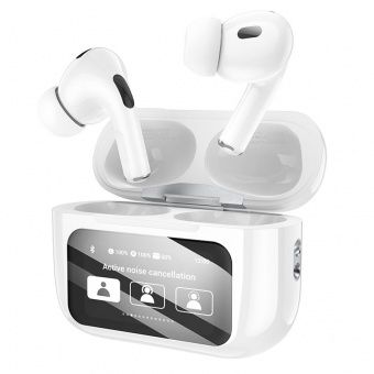 Беспроводные наушники Hoco EW72 TWS (Touch screen+ ANC) цвет: белый
