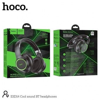Беспроводные наушники Hoco ESD14 полноразмерные с микрофоном цвет: Чёрный