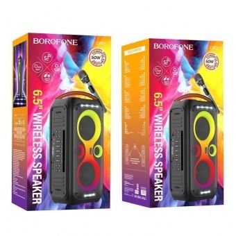 Беспроводная колонка Borofone DR11 (6000 mah,50W) цвет: Чёрный