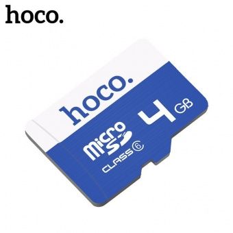 Micro SD карта памяти 4GB Class 6 HOCO (без адаптера)