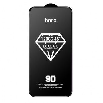 Стекло защитное Hoco A34  9D для iP 15 Pro цвет: Чёрный