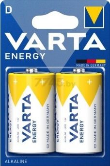 Батарейки алкалиновые VARTA Energy LR20/2ВР D